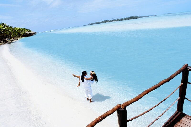 Couple on a tropical beach