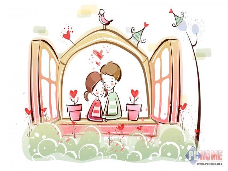 Couple on a Window Sill
