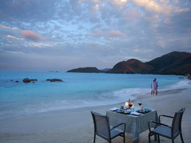 Couple on Beach at Dusk