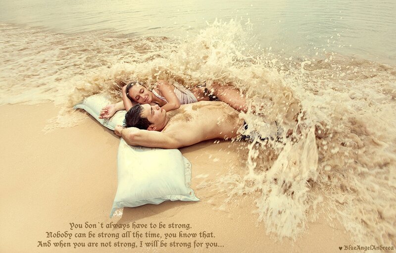 Couple on Beach — Beige, Serene, Afternoon