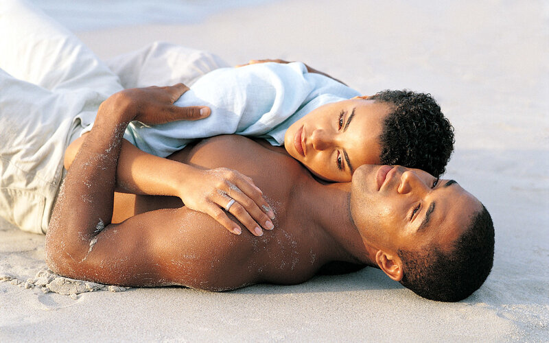 Couple on Beach — Beige, Serene