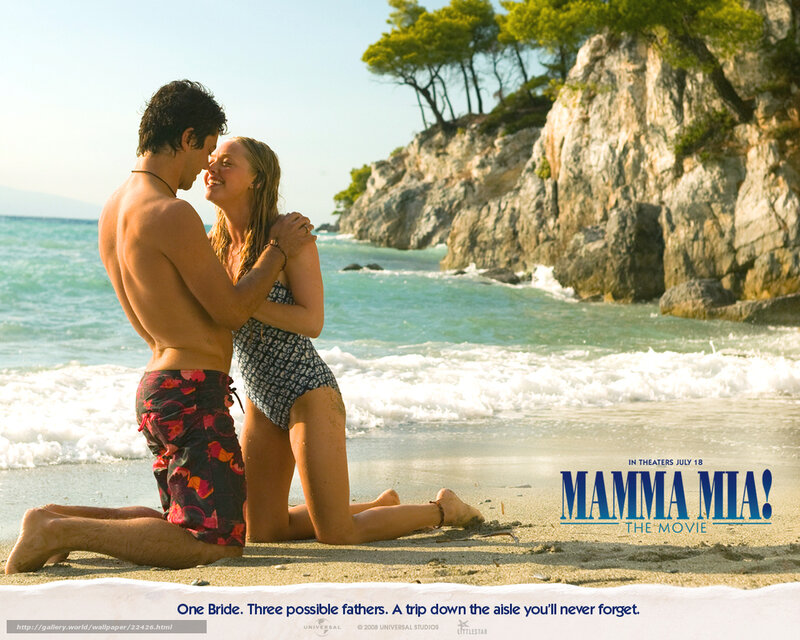 Couple on Beach — Blue, Romantic