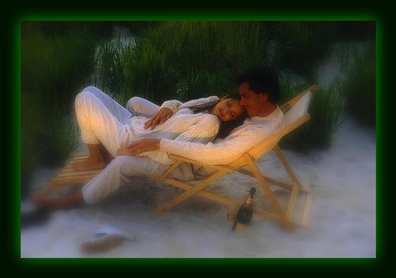 Couple on Beach Chair