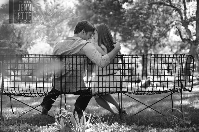 Couple on Bench — Black, Romantic, Afternoon