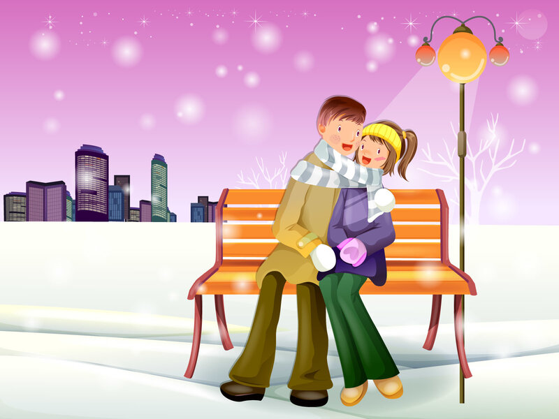Couple on Bench