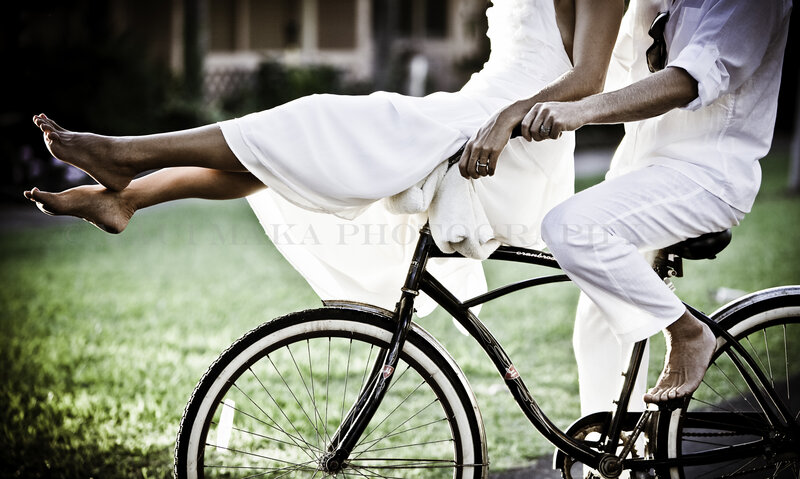 Couple on Bicycle