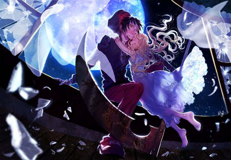 Couple on Broken Moon