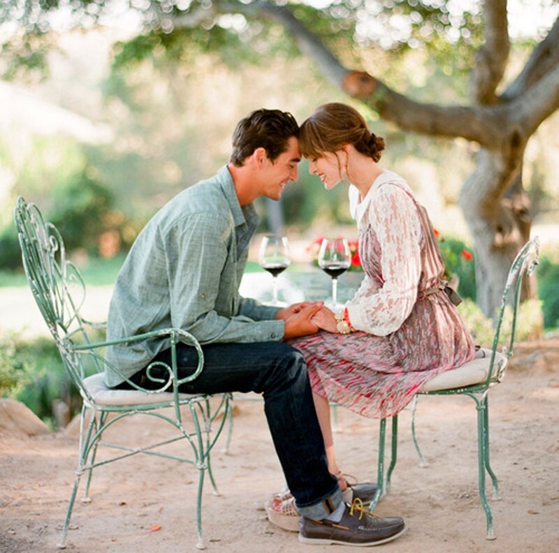 Couple on Garden Chairs