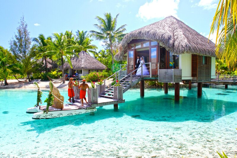 Couple on Overwater Bungalow