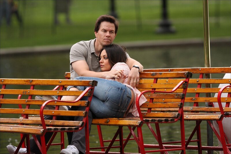 couple on park bench