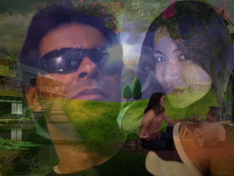 Couple on Picnic — Green