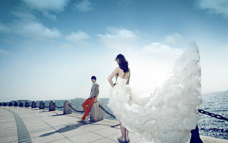 Couple on Pier