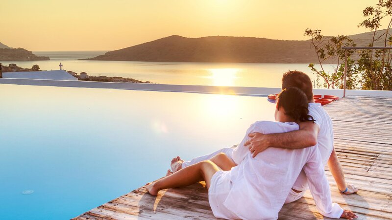 Couple on Pool Deck
