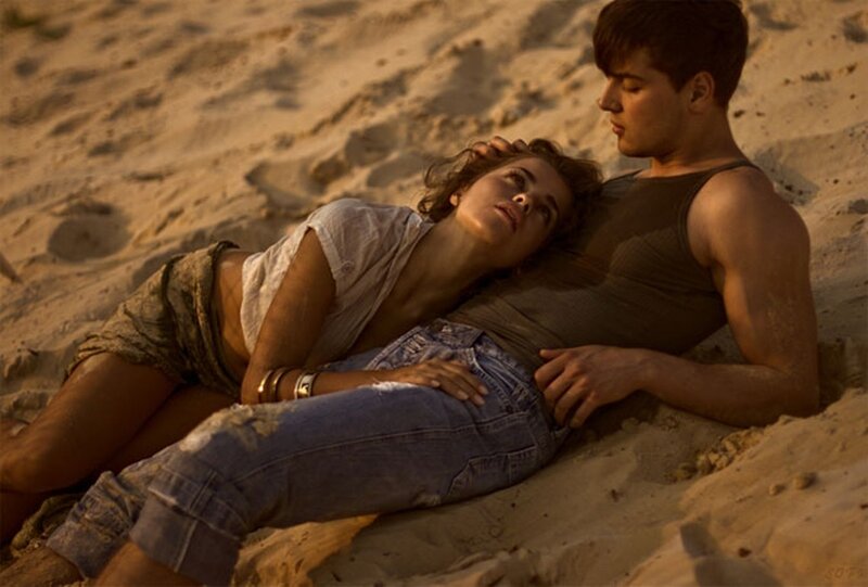 Couple on Sandy Beach