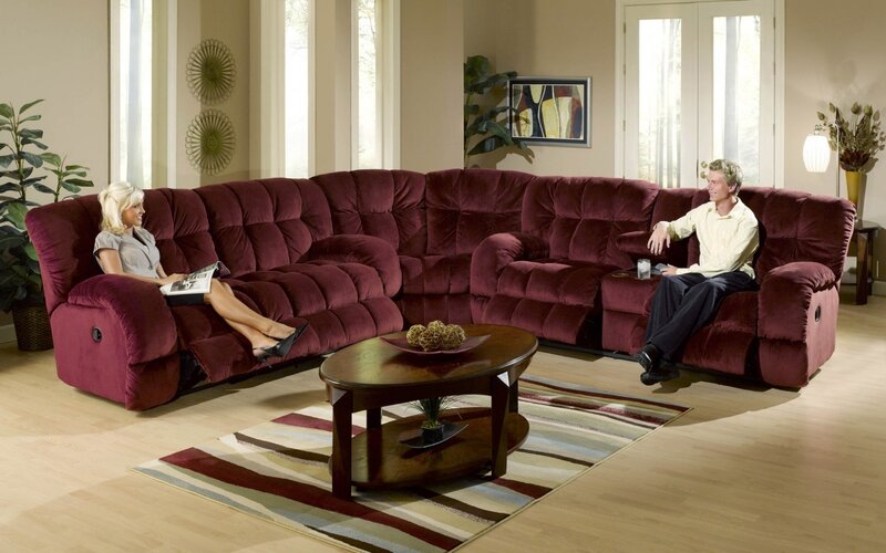 Couple on Sectional Sofa