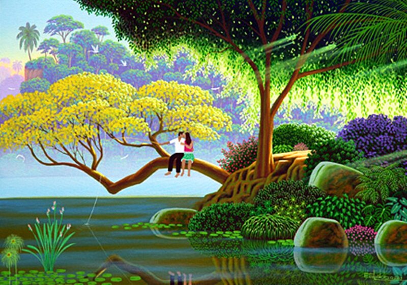 Couple on Tree Branch