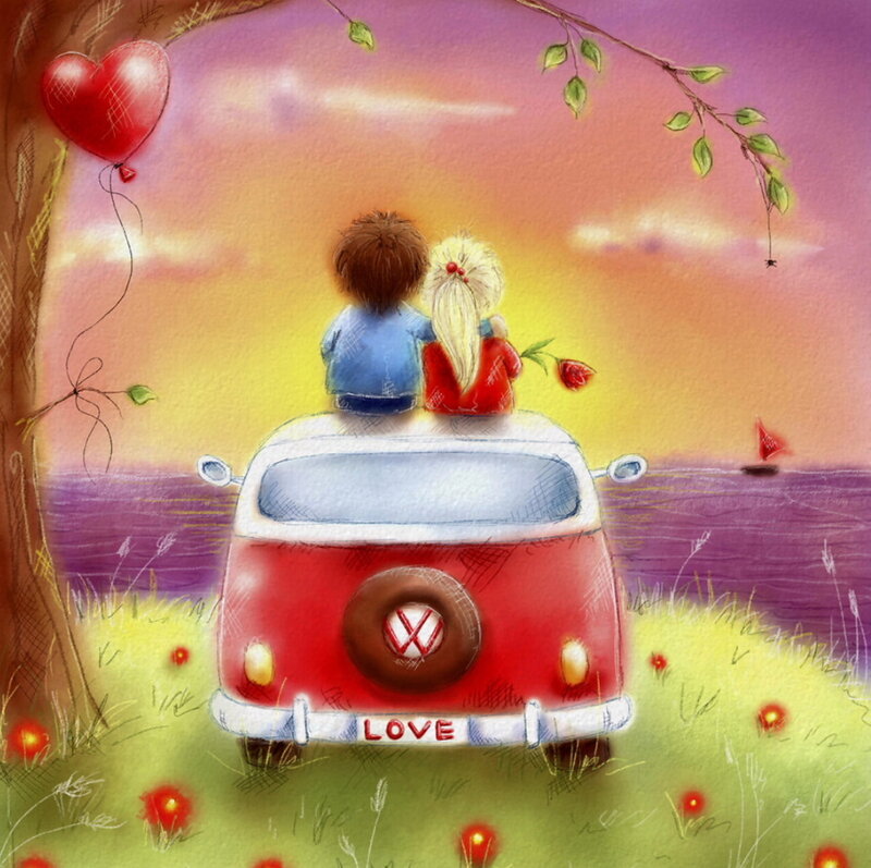 Couple on Van