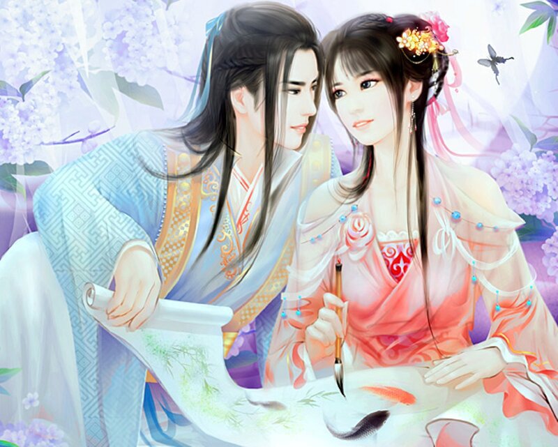 Couple Painting Together