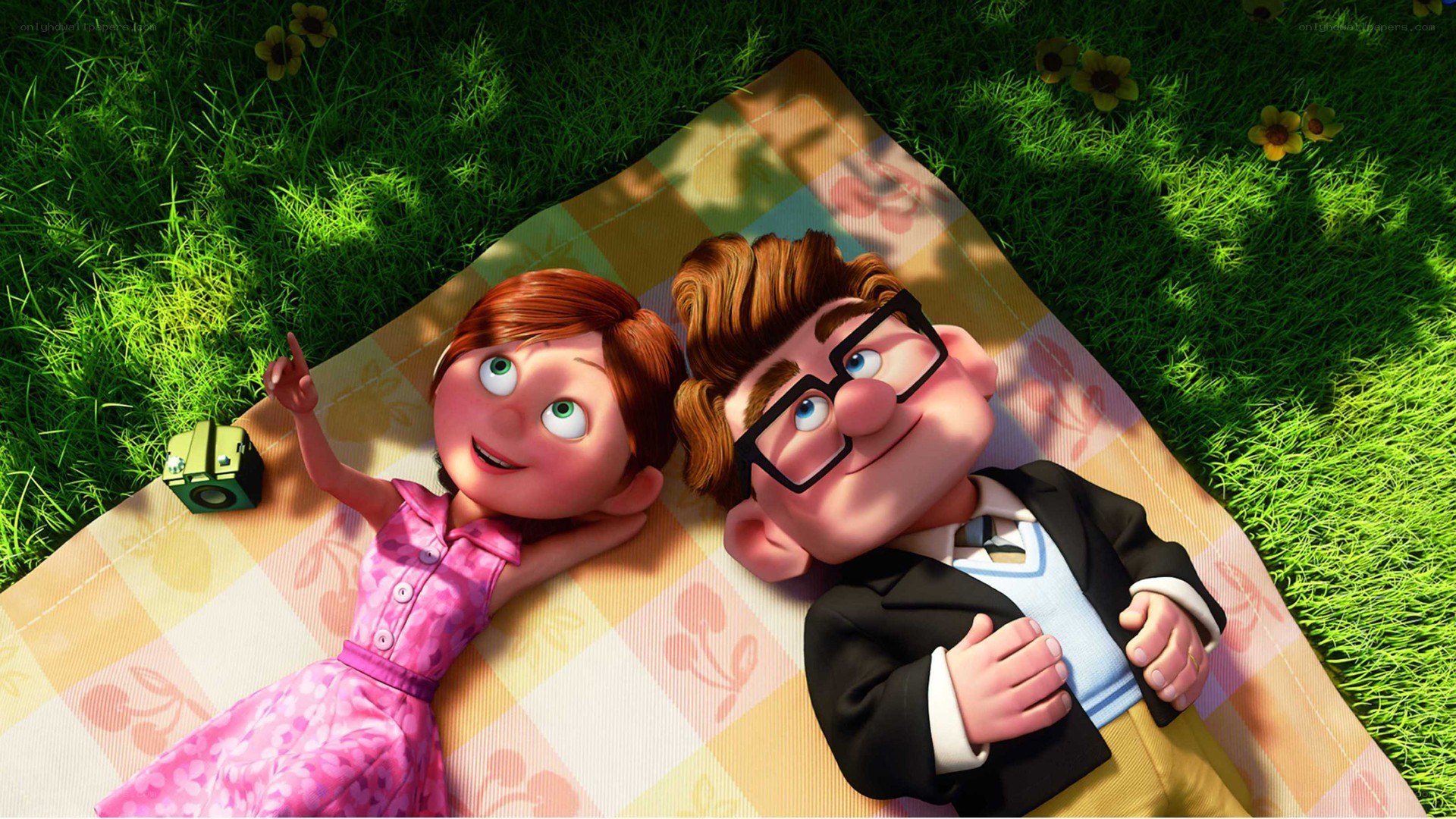 couple relaxing on a blanket