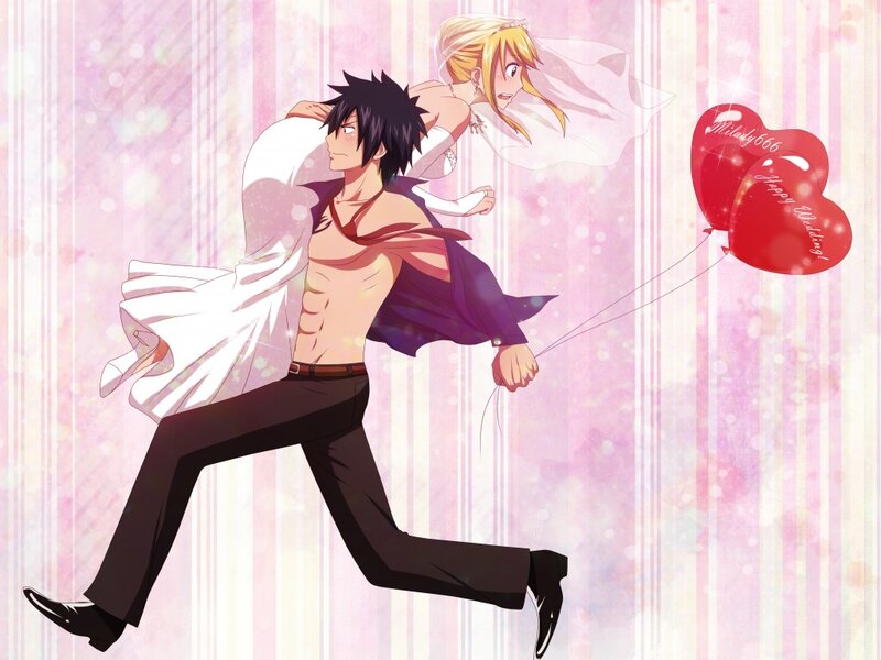 Couple Running with Balloons — Pink