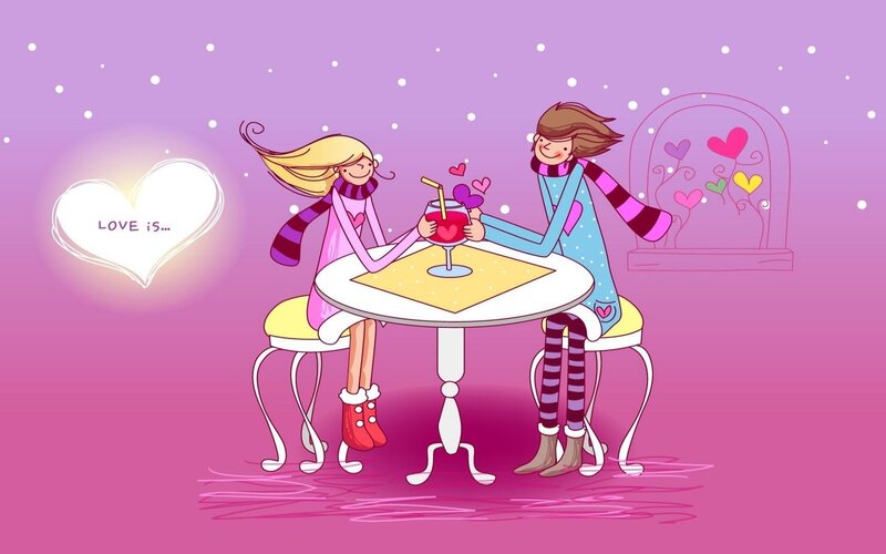 couple sharing a drink