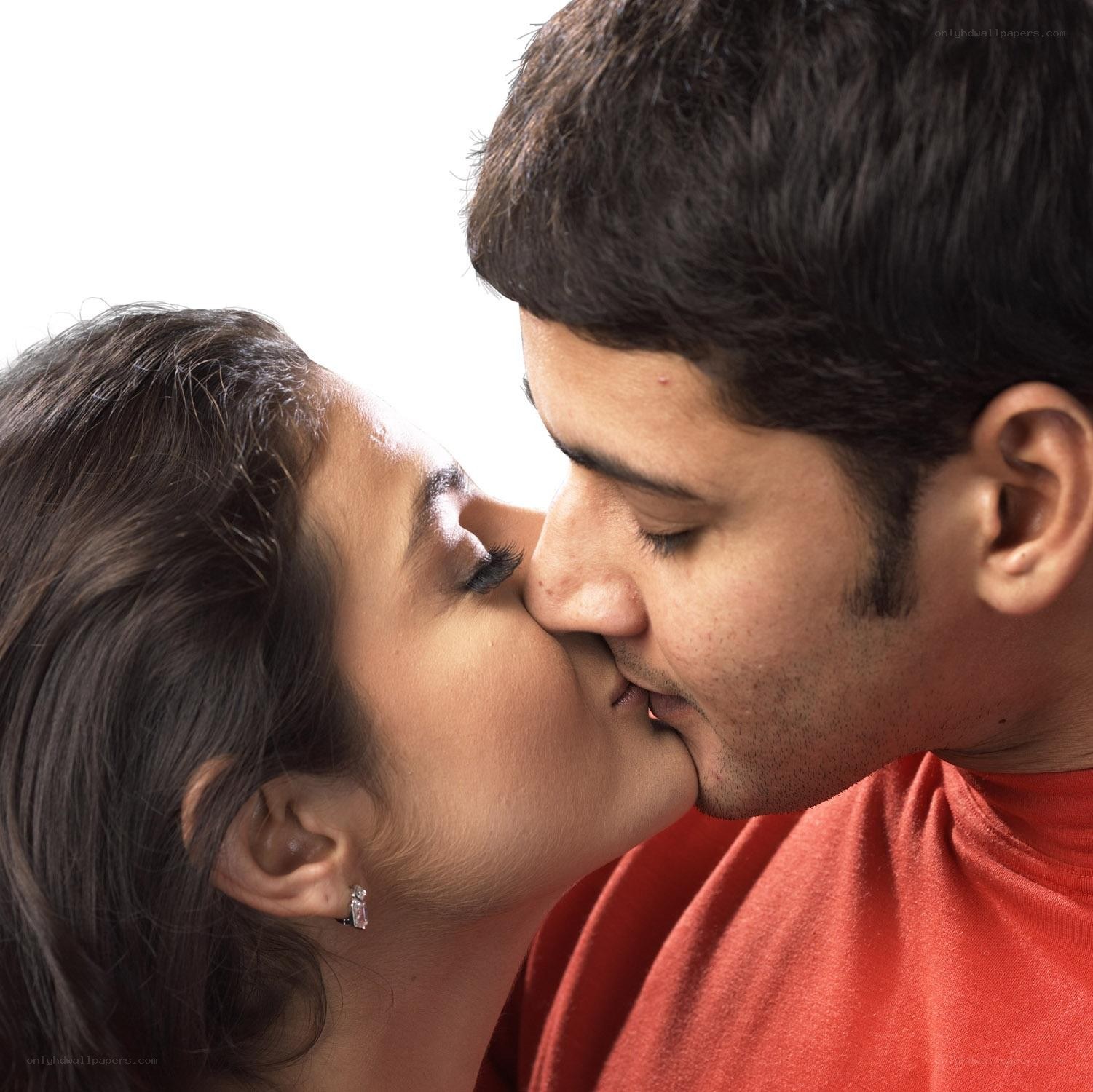 couple sharing a kiss