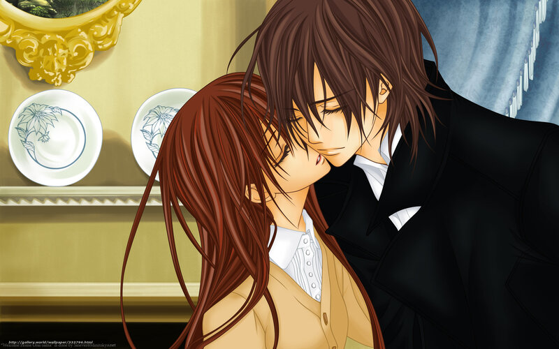 Couple Sharing a Kiss — Brown