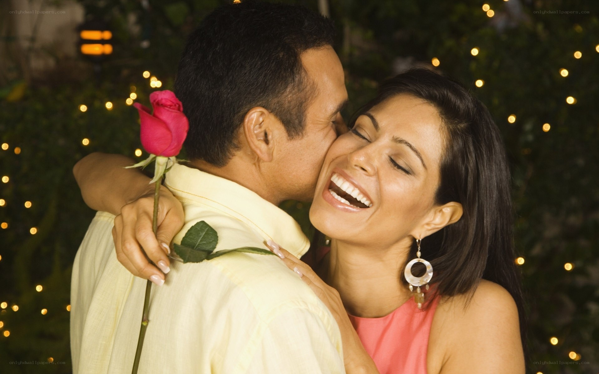 Couple sharing a romantic moment