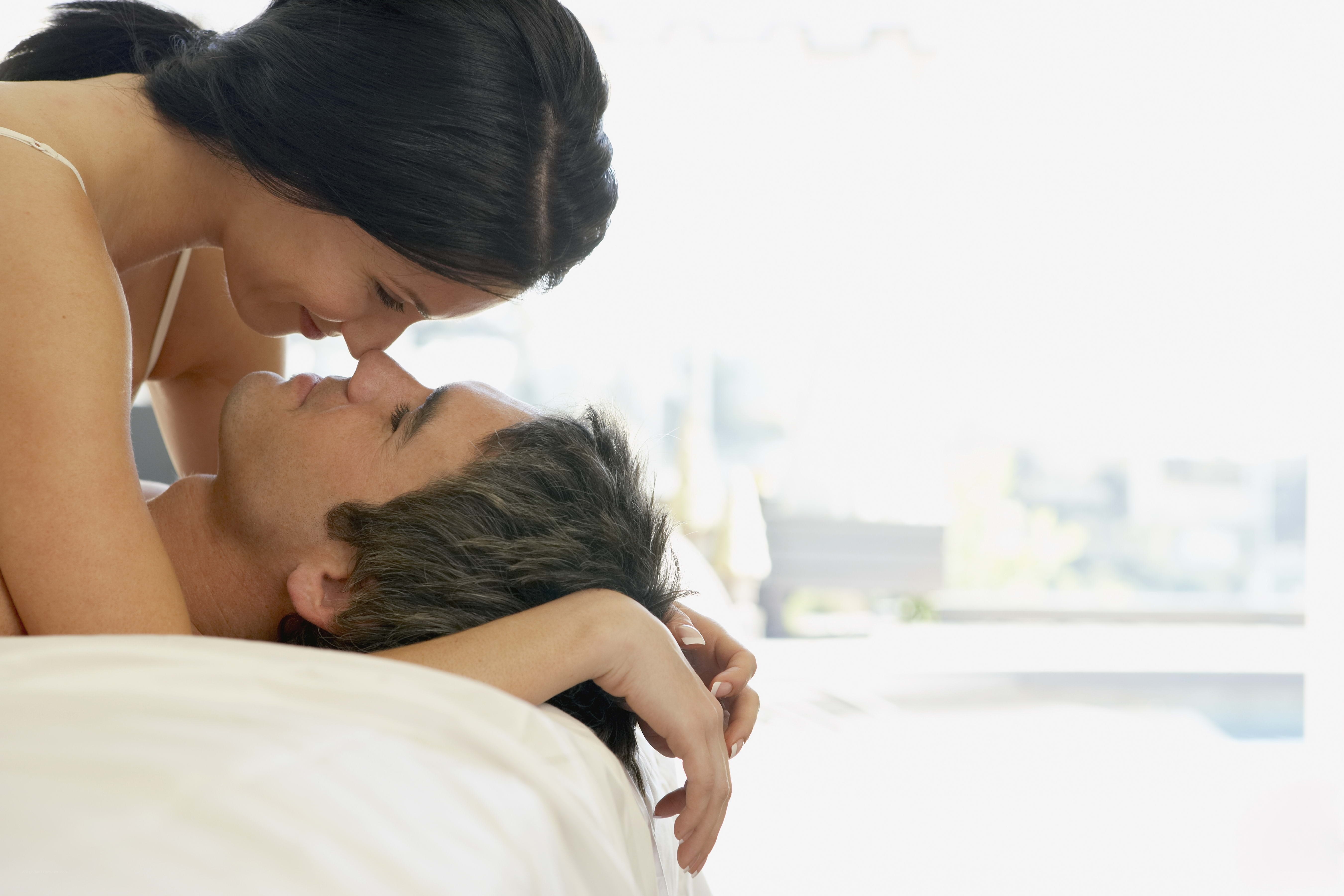 Couple sharing an intimate moment