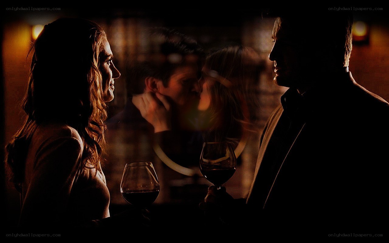 Couple sharing wine at a restaurant