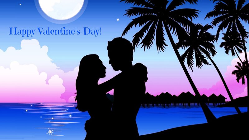 Couple Silhouette on Beach
