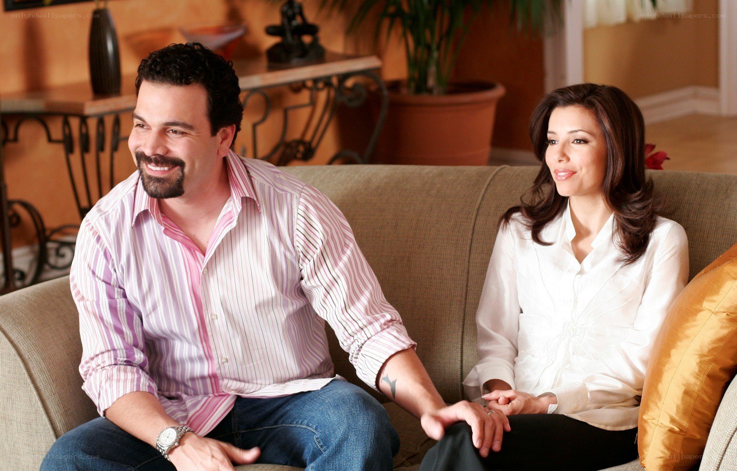 Couple sitting on a couch