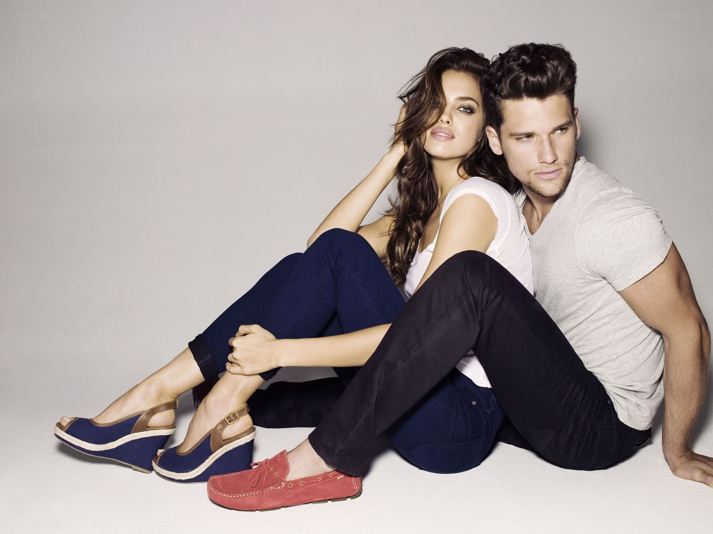 couple sitting on floor