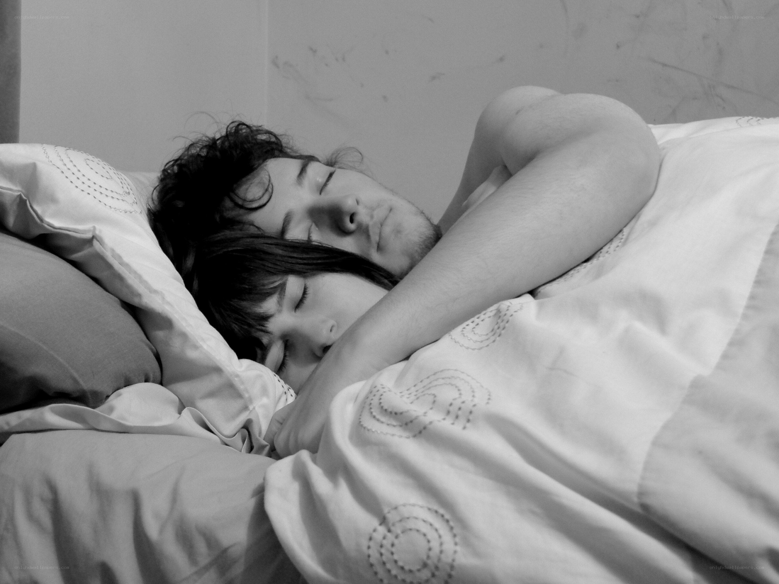 couple sleeping together