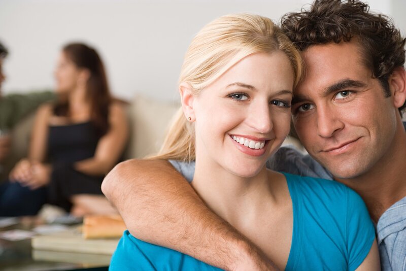 couple smiling together
