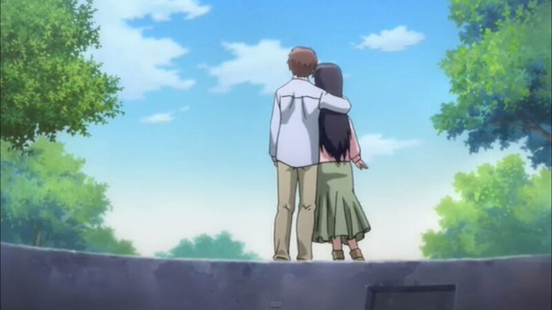 Couple Standing Together — Blue