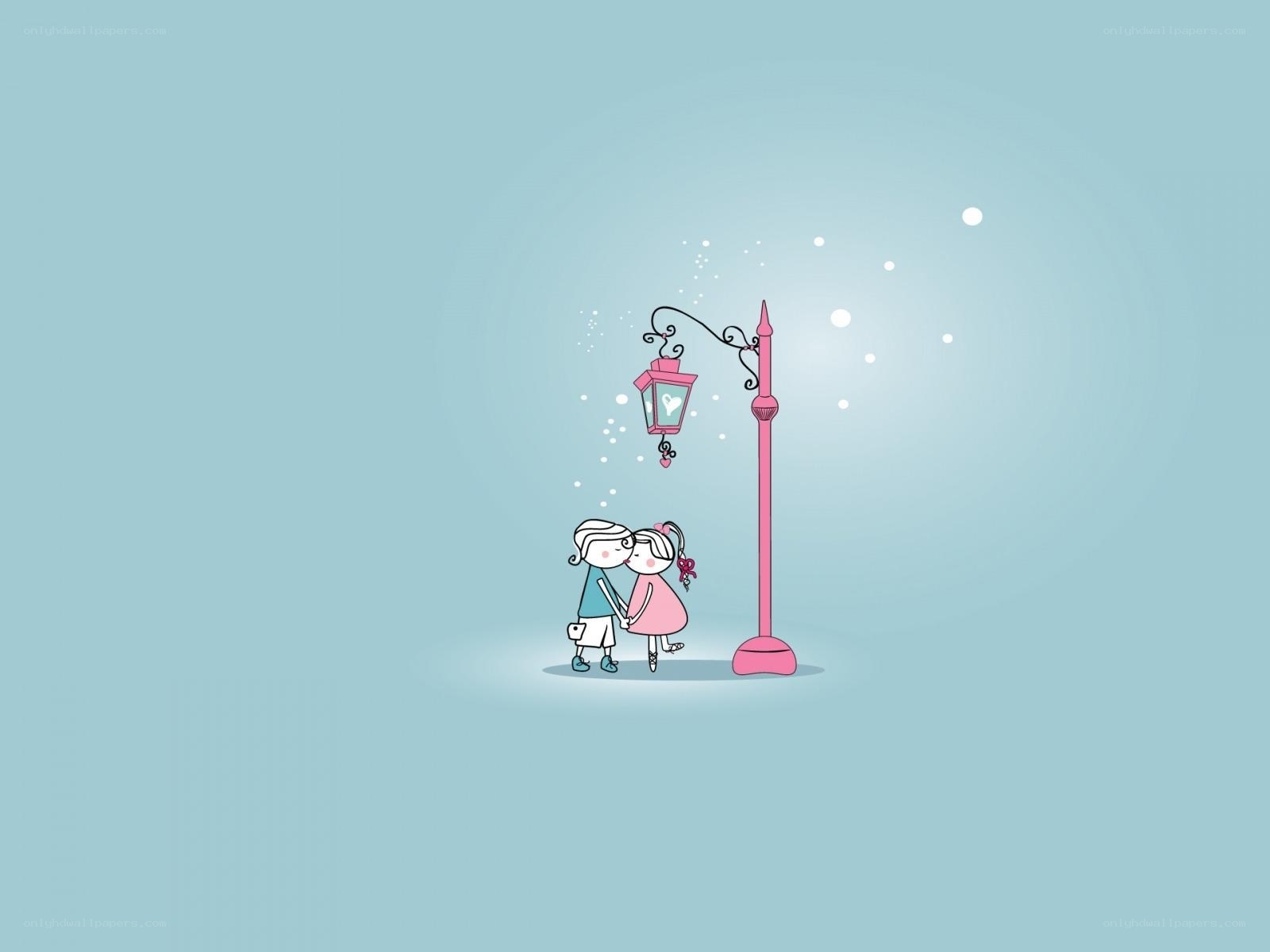 couple under a lamp
