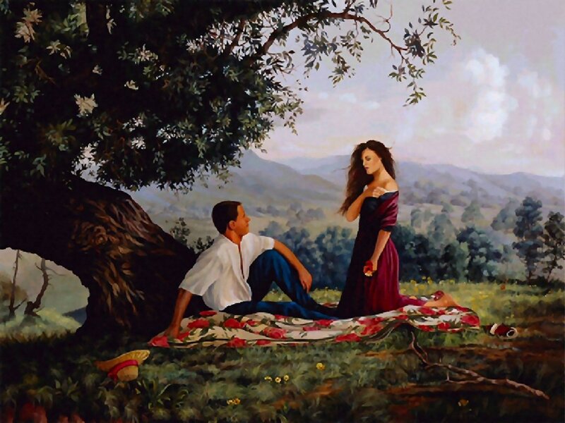 Couple under a tree