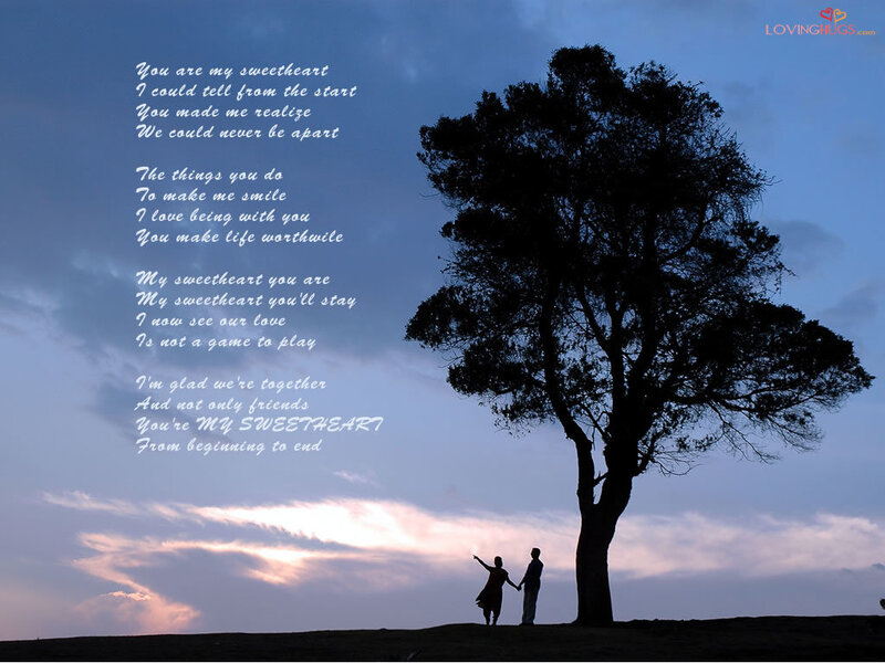 Couple under a tree at sunset