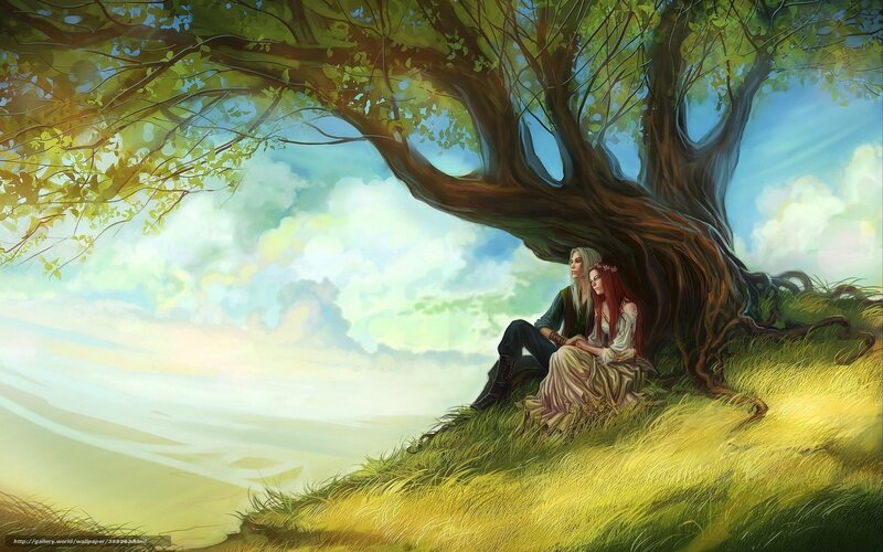 Couple under a tree