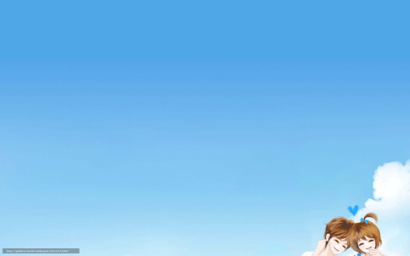 couple under blue sky