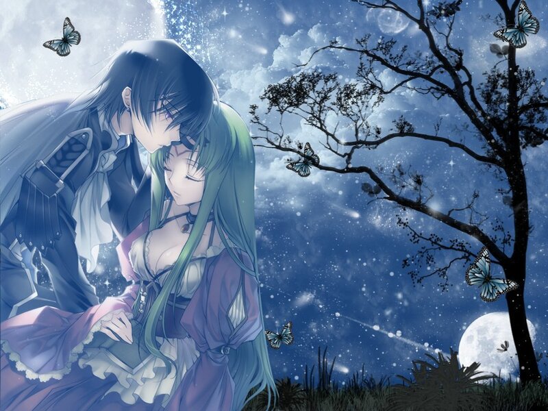 couple under starry sky