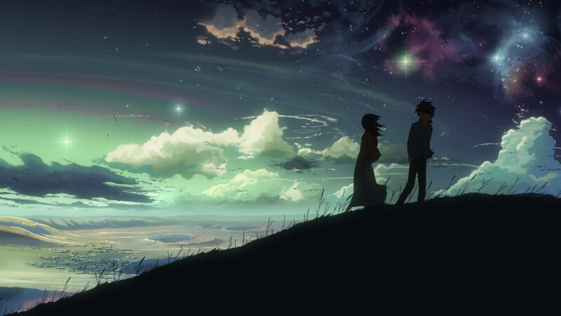 couple under starry sky