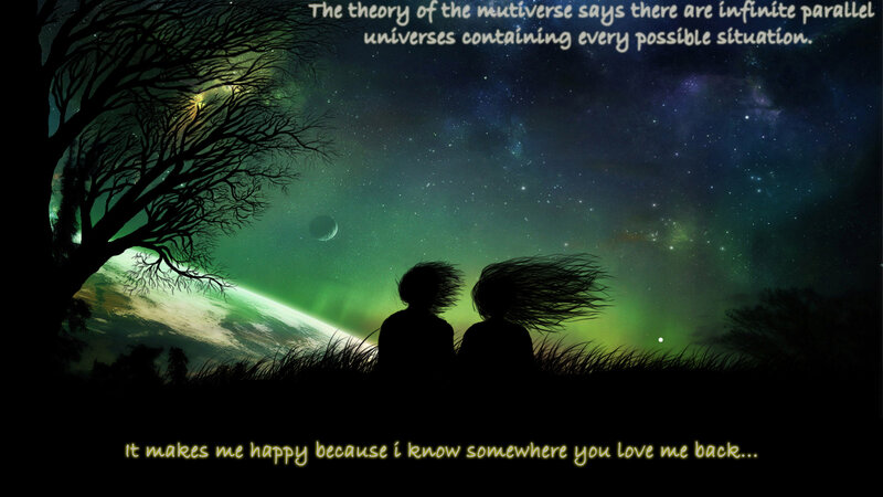 Couple under starry sky