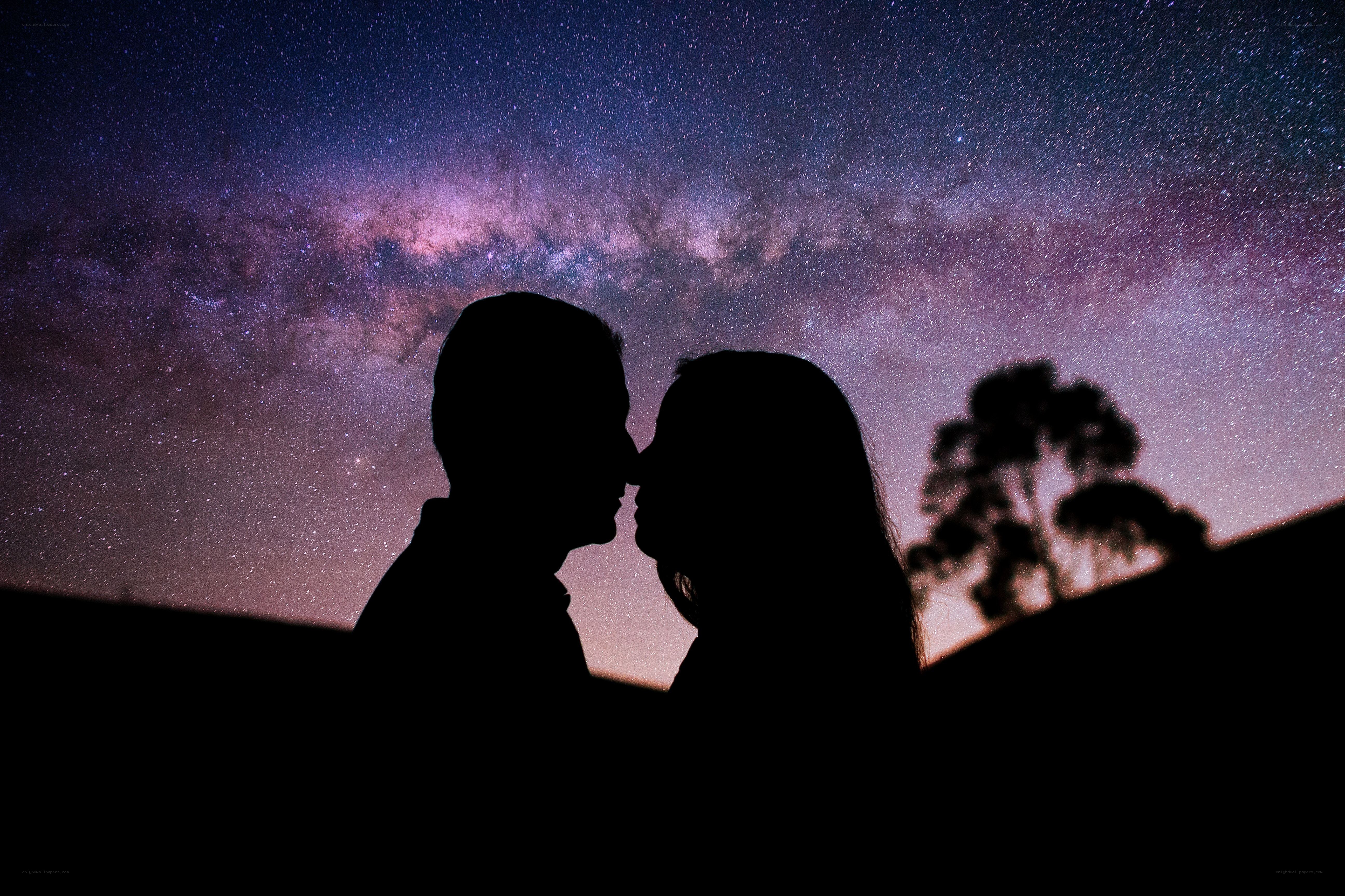 Couple under the Milky Way