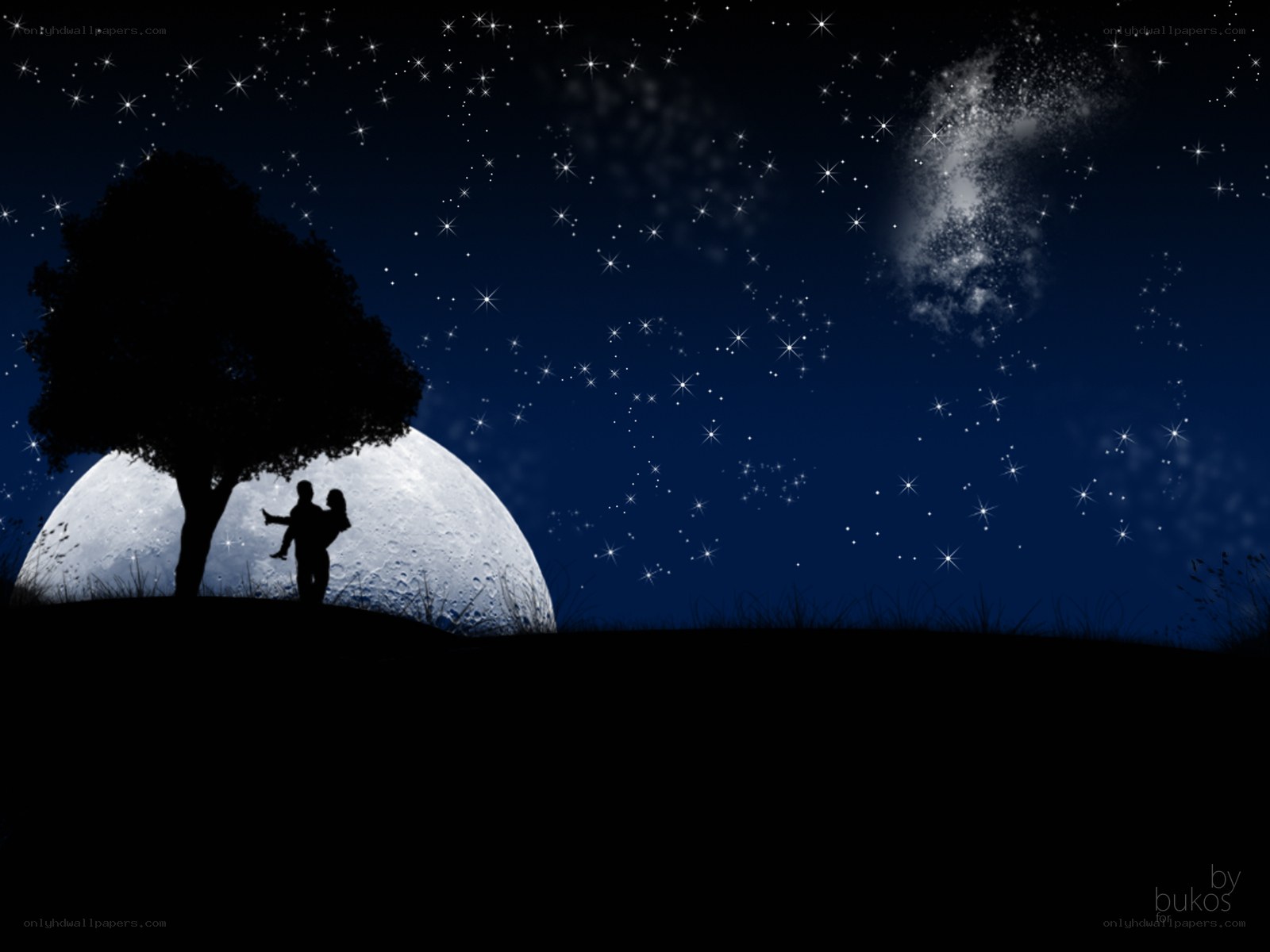 Couple under the stars