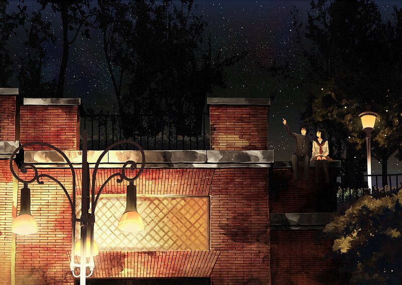 Couple under the stars