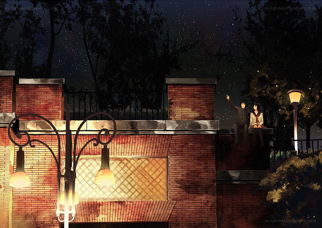 Couple under the stars