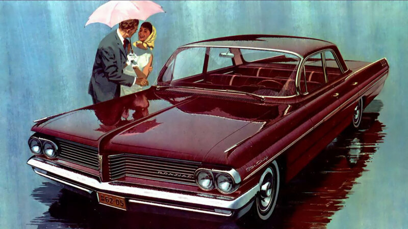 Couple under Umbrella — Red, Romantic, Illustration