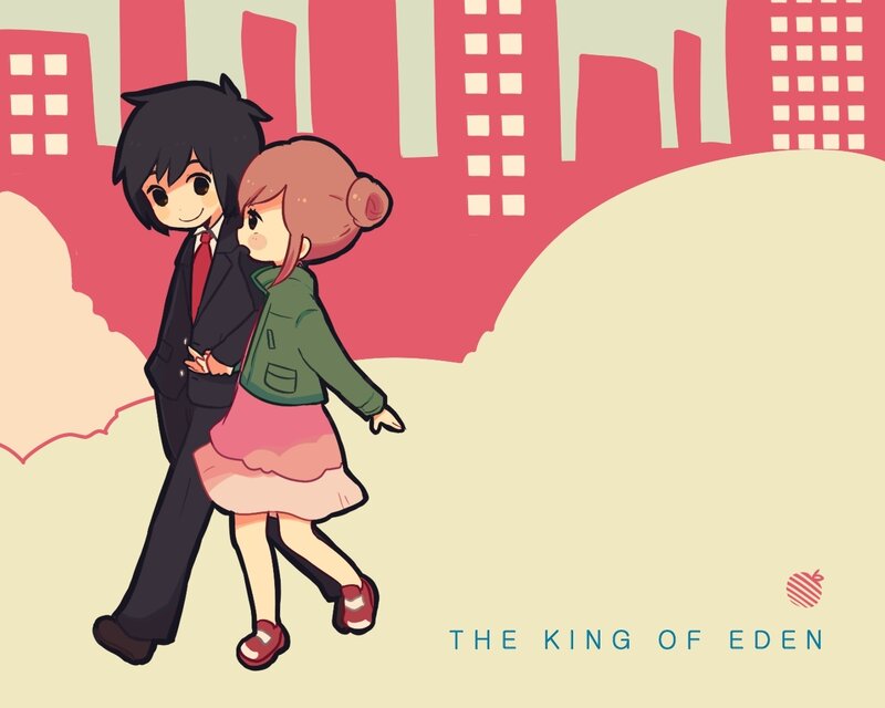 couple walking in city
